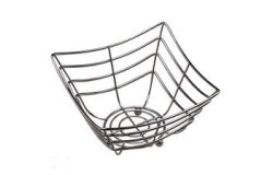 Wire Basket – Chrome Square