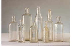 Vintage Clear Glass Bottles