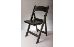 Black Padded Resin Chair